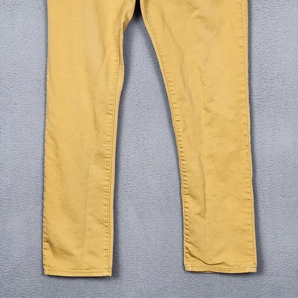 Banana Republic Travel Jean Jeans Mens 31x30 Tan Slim Straight Stretch Work